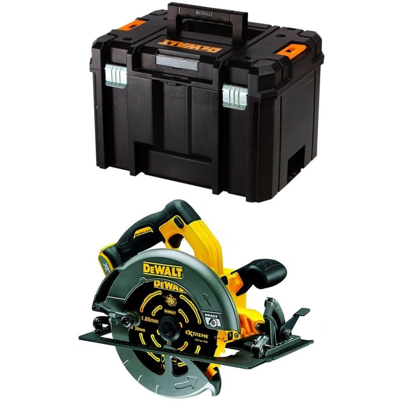 foto del prodotto dewalt - sega circolare 2.0 xr flexvolt 54v 2ah agli ioni di litio brushless 190 mm - senza batteria - valigetta tstak - dcs578nt-xj