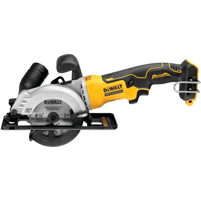 foto del prodotto dewalt sega circolare a batteria 18v dcs571n senza batteria e caricabatterie in scatola