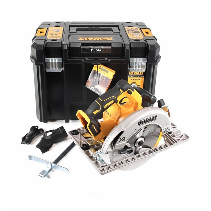 foto del prodotto dewalt sega circolare xr 18v 184 mm senza batteria n caricabatterie dcs572nt xj