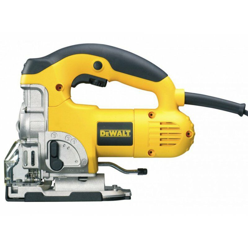 foto del prodotto dewalt seghetto alternativo 701w con manico superiore nella valigetta dw331kt
