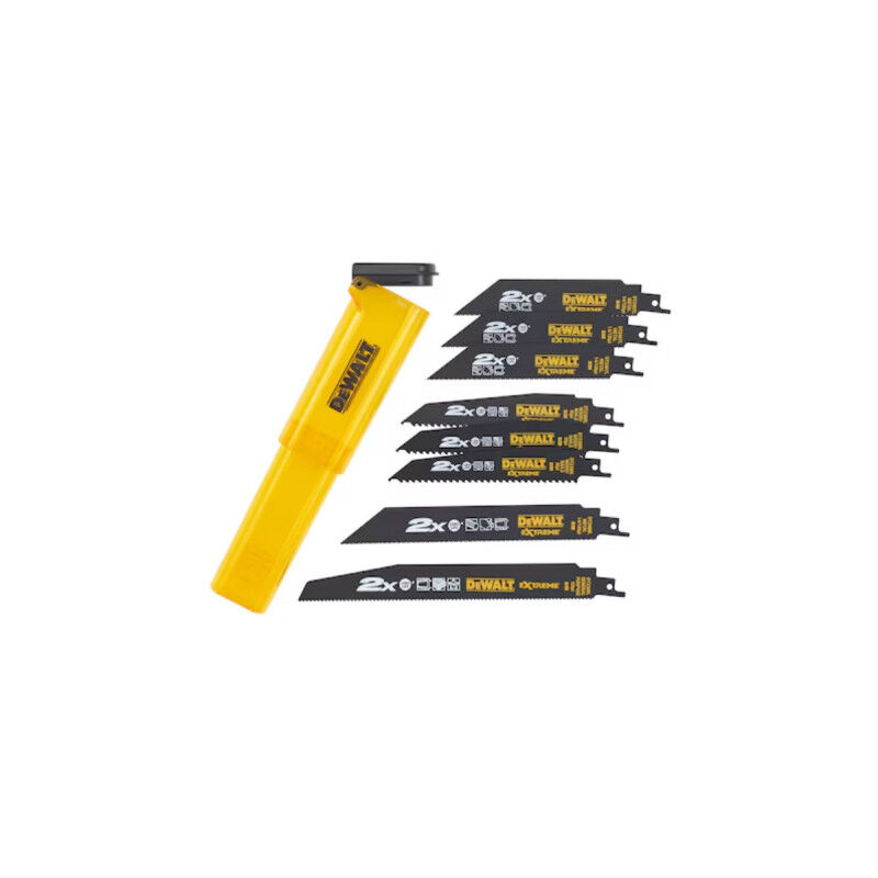 foto del prodotto dewalt set di 8 lame per sega a nastro 152 228 mm