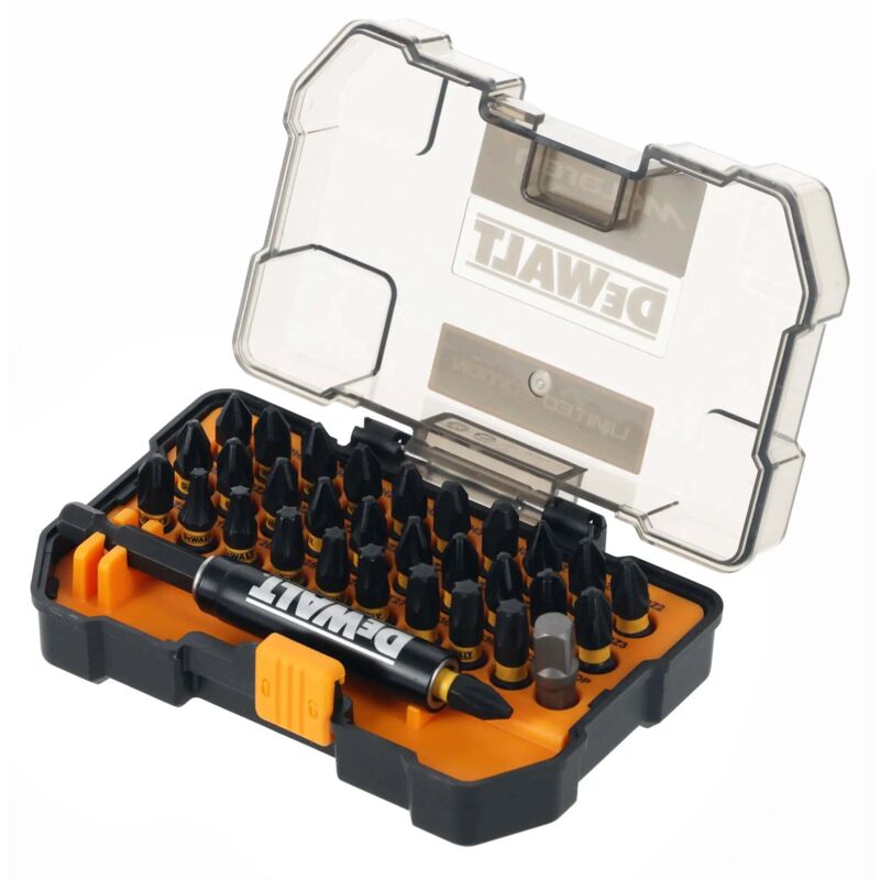 foto del prodotto dewalt set punte flextorq mclaren 32 pezzi acciaio durevole cassetta tascabile