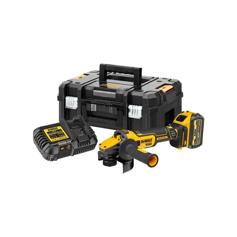 foto del prodotto dewalt smerigliatrice 125 mm xr 18v 6ah li ion dcg409t1 qw