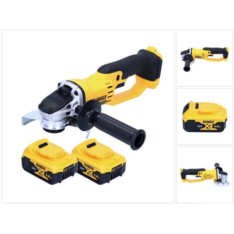 foto del prodotto dewalt smerigliatrice angolare a batteria dcg 412 18 v 125 mm 2x batteria 5,0 ah senza caricabatterie