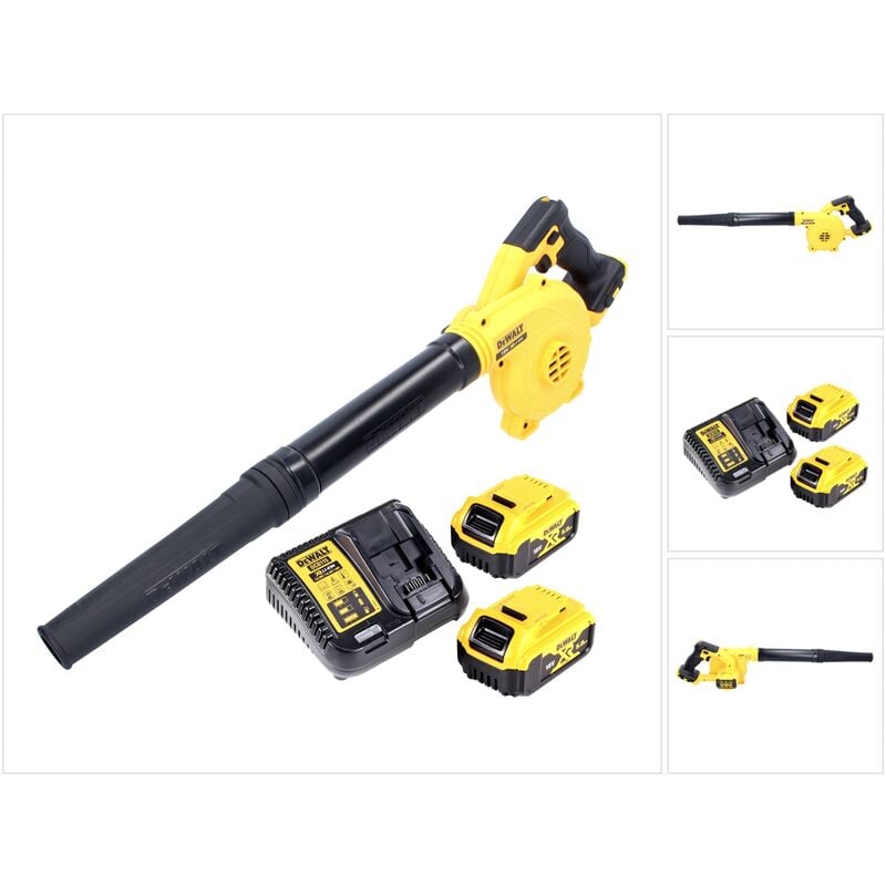 foto del prodotto dewalt soffiatore a batteria dcv 100 p2 18 v 2 batterie da 5,0 ah caricabatterie