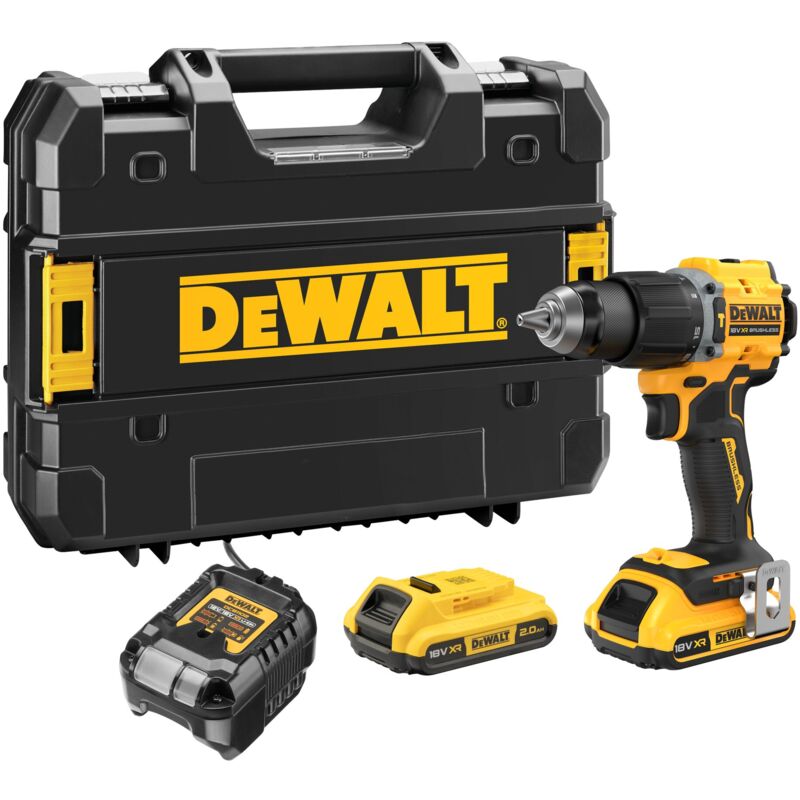 foto del prodotto dewalt trapano a percussione a batteria dcd799d2t, 18 v, 2x 2 ah e caricabatterie in tstak