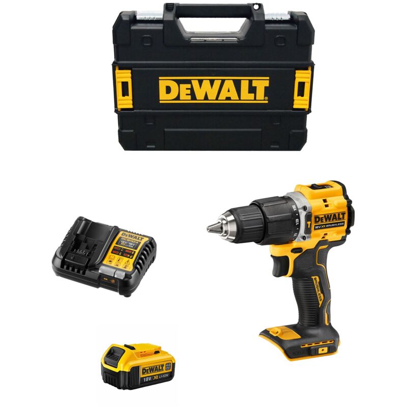 foto del prodotto dewalt trapano a percussione dcd100ym1t 1 x 4,0 ah dcb1104 tstak ii 