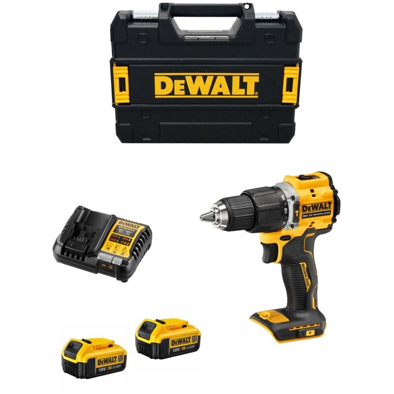 foto del prodotto dewalt trapano a percussione dcd100ym2t 2 x 4,0 ah dcb1104 tstak ii 