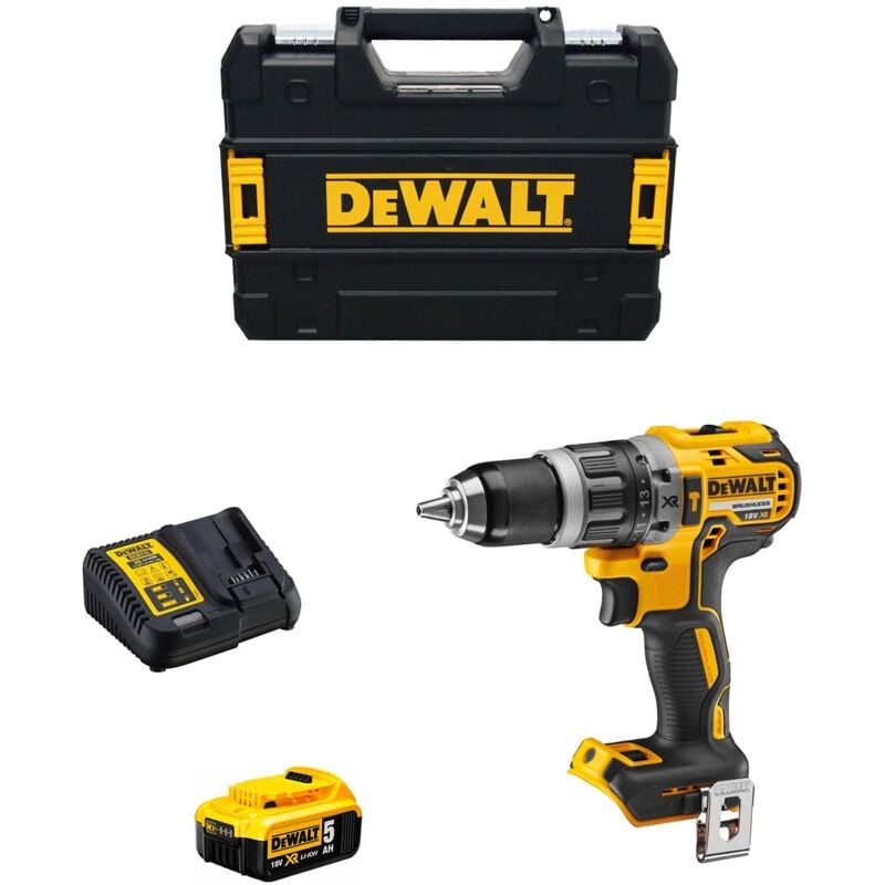 foto del prodotto dewalt trapano a percussione dcd796p1 1 x 5,0 ah dcb115 tstak ii 