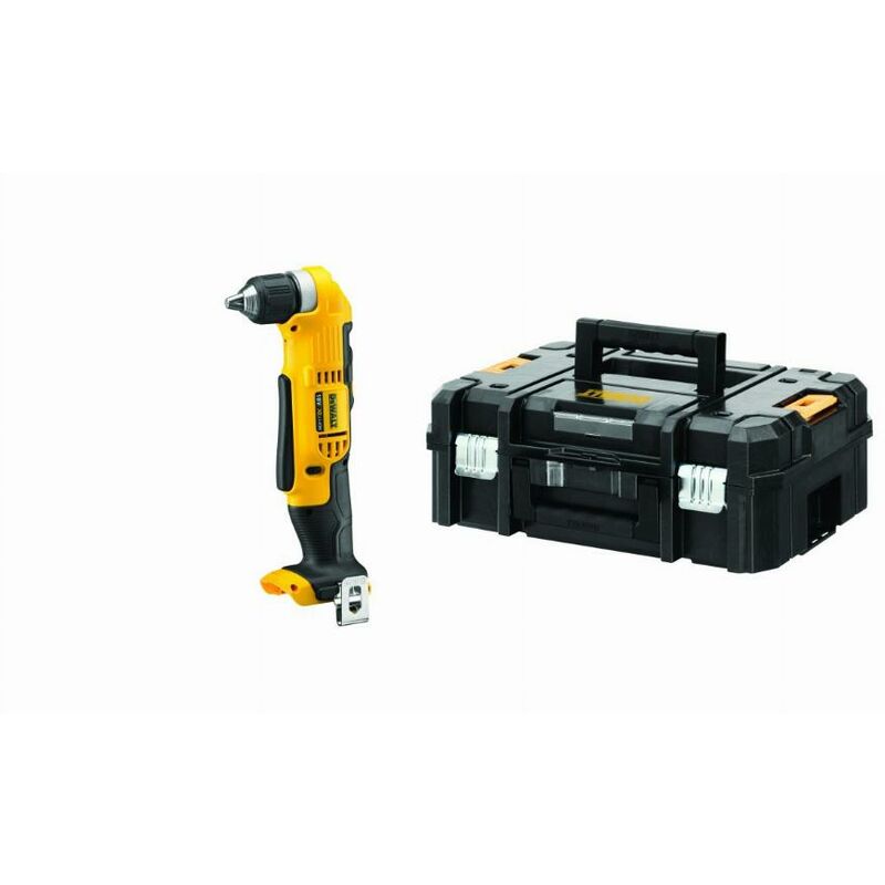 foto del prodotto dewalt trapano angolare senza batteria e caricabatterie con t stak box 2 dcd740nt
