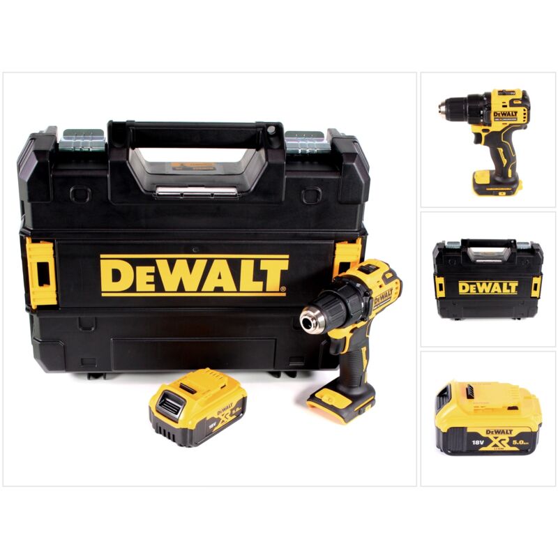 foto del prodotto dewalt trapano avvitatore a batteria dcd708nt 18v li ion brushless 1x batteria 5,0ah custodia senza caricabatterie