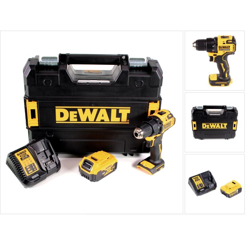 foto del prodotto dewalt trapano avvitatore a batteria dcd708p1t 18v li ion brushless 1x batteria 5,0ah caricabatterie custodia