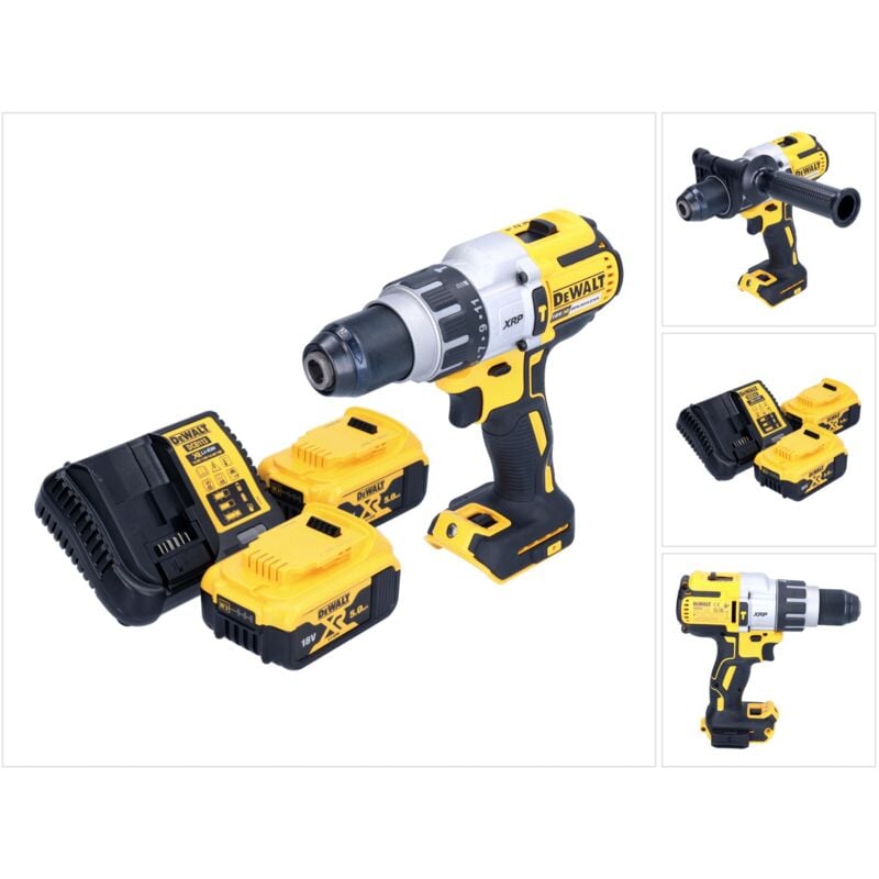 foto del prodotto dewalt trapano avvitatore a percussione a batteria dcd 996 p2 18 v 95 nm brushless 2x batteria 5,0 ah caricabatterie