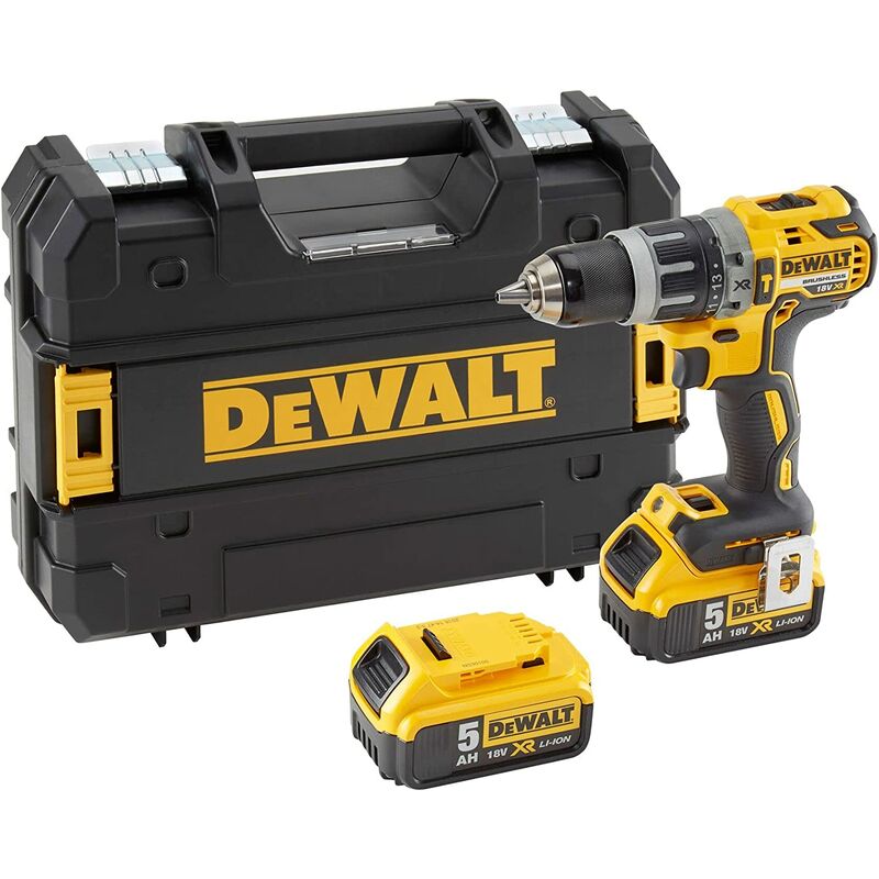 foto del prodotto dewalt trapano avvitatore percussione dcd796p3 it xr litio 18v 5.0ah brushless