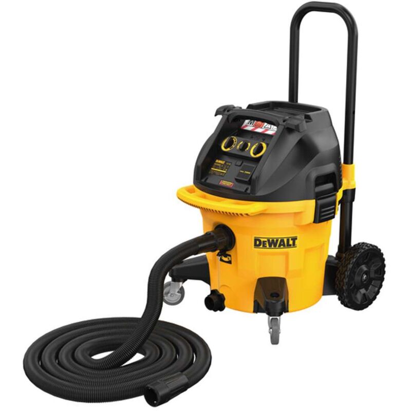foto del prodotto dewalt utensili aspiratore industriale 1400 w, per aspirazione a umido e a secco, volume 38 l dwv905m
