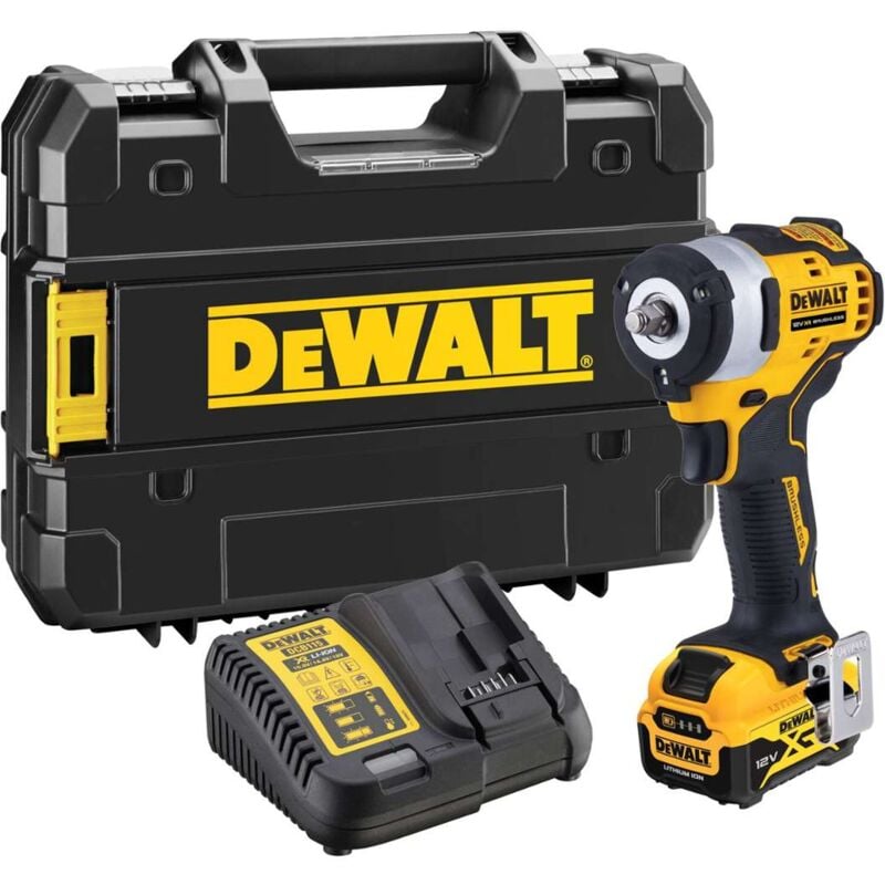 foto del prodotto dewalt utensili avvitatore a impulsi a batteria 12v, 1x batteria 5,0 ah xr, caricabatterie dcf903p1