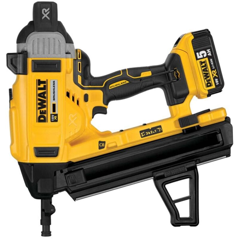 foto del prodotto dewalt utensili chiodatrice a batteria 18v per cemento 13 57 mm, senza batteria e caricabatterie dcn890n