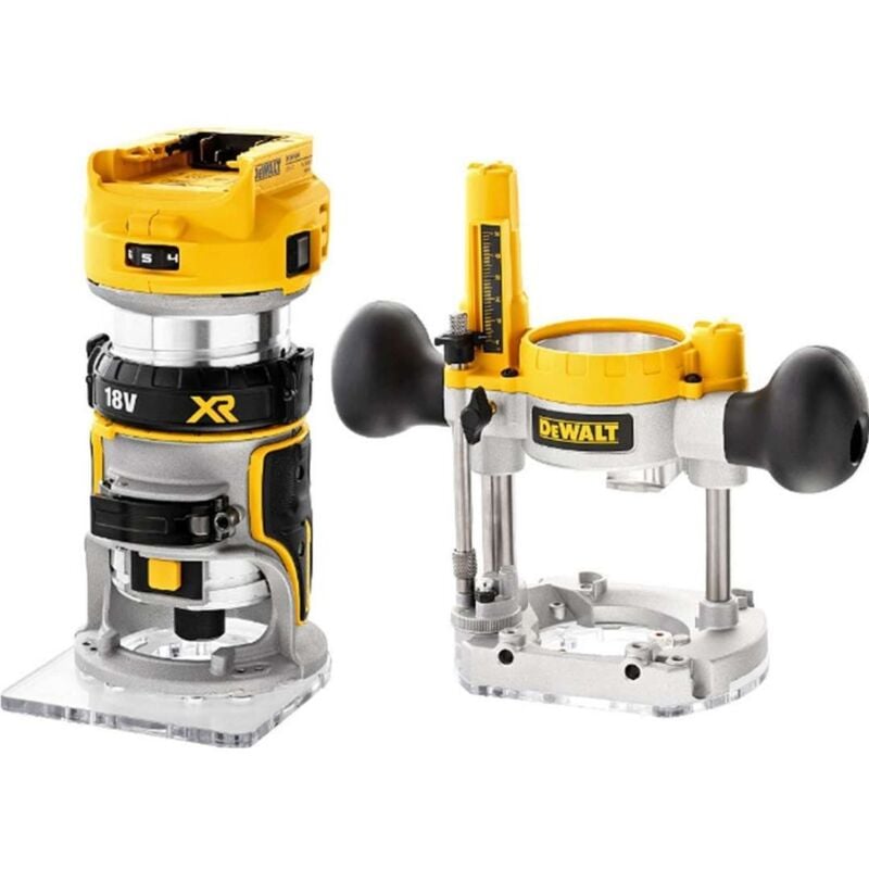 foto del prodotto dewalt utensili fresatrice superiore aku 18v, senza batteria e caricabatterie dcw604n