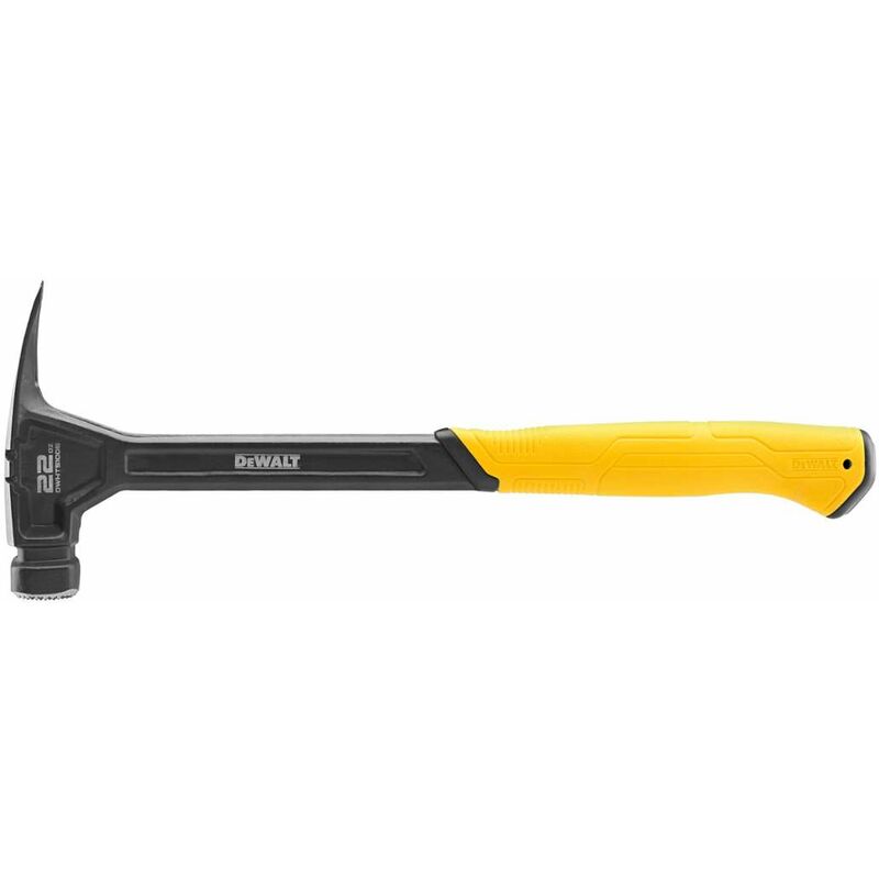 foto del prodotto dewalt utensili martello in acciaio 624 g, penna dritta, testa fresata dwht51005 0