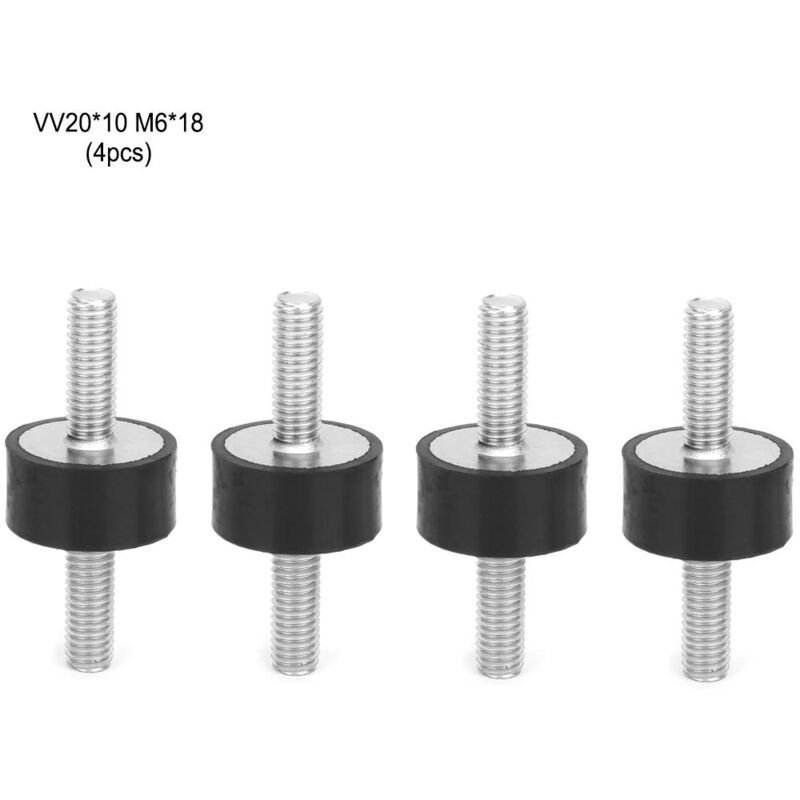 foto del prodotto dewin 4 pz m6 maschio supporti in gomma anti vibrazione silentblock bobine per barche per auto per compressori d aria vv2010 m618 