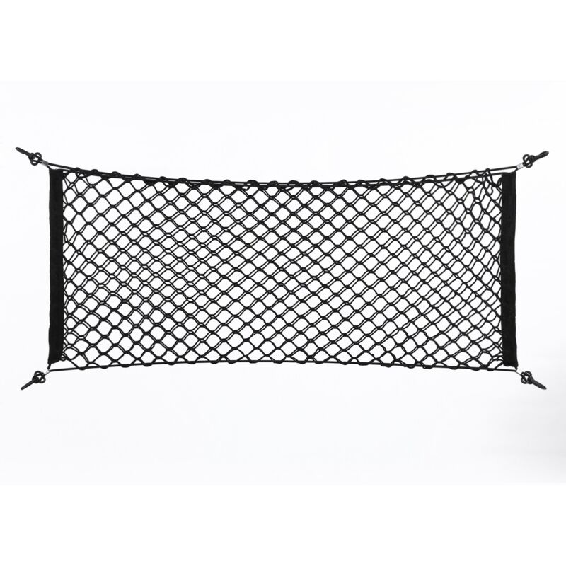 foto del prodotto dewin borsa portaoggetti per auto in nylon nero da 90x40 cm borsa per gancio per organizer per bagagli in rete posteriore per camion