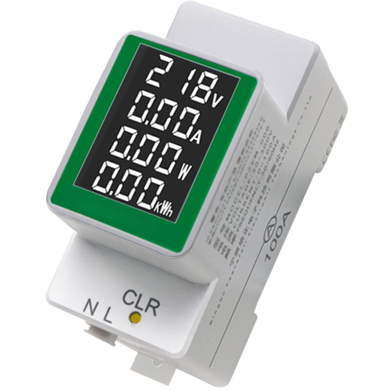 foto del prodotto dewin contatore di elettricit , amperometro ac50 300v 100a, voltmetro con display digitale, misuratore di potenza retroilluminato
