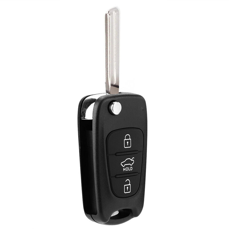 foto del prodotto dewin custodia sostitutiva per chiave auto custodia pieghevole per chiave auto a 3 pulsanti custodia protettiva per chiave remota compatibile con