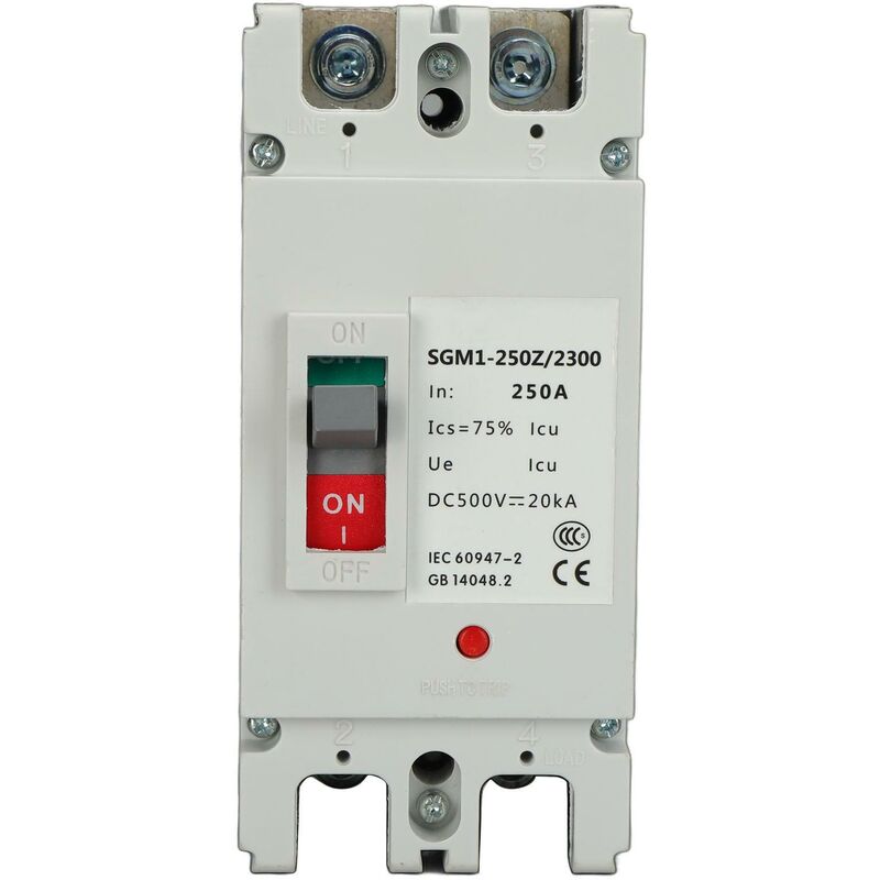 foto del prodotto dewin interruttore automatico 2p mccb protezione batteria solare interruttore isolatore protettore 250a 500v