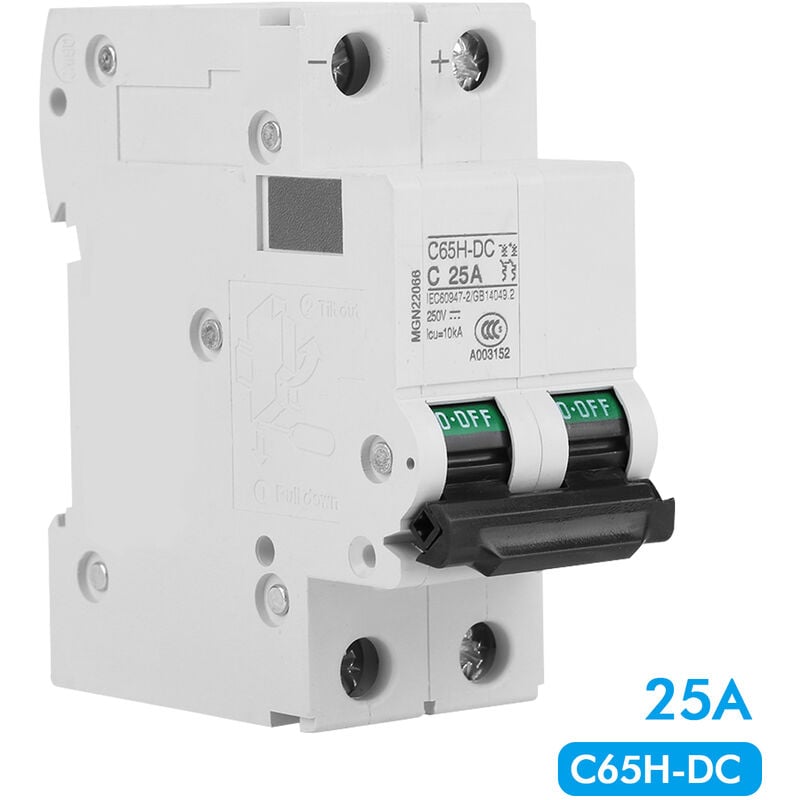foto del prodotto dewin interruttore automatico miniaturizzato, interruttore a energia solare, interruttore automatico miniaturizzato cc a bassa tensione per sistema