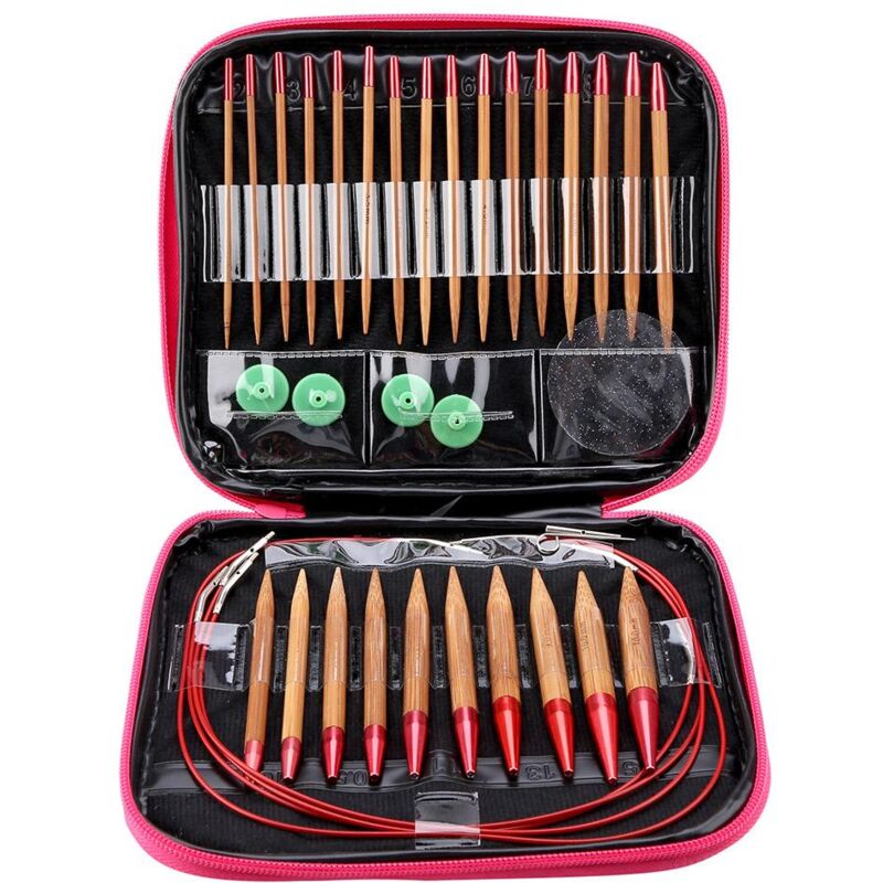 foto del prodotto dewin kit ago circolare in alluminio sostituibile con ago per arrotondamento, adatto per lavori manuali fai da te
