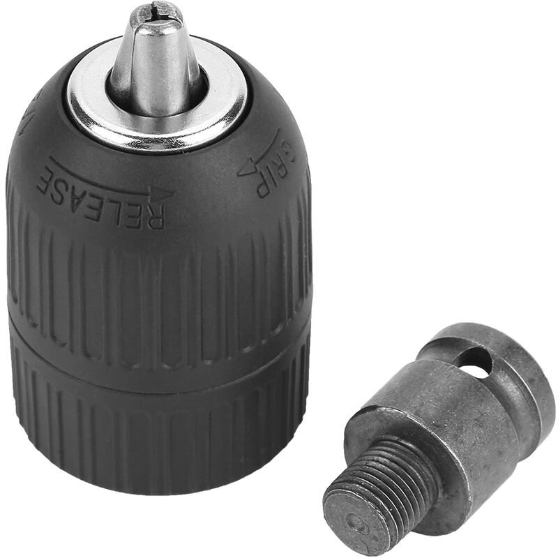 foto del prodotto dewin mandrino per trapano, mandrino per trapano senza chiave da 2 13 mm 1 2 20unf con adattatore per mandrino da 1 2 per conversione avvitatore