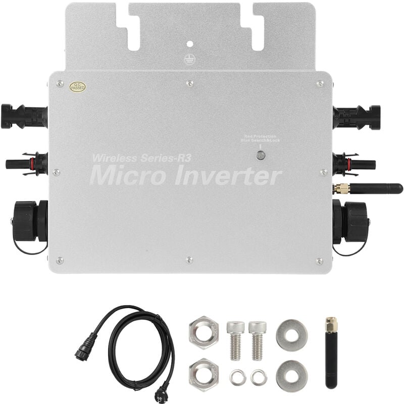 foto del prodotto dewin micro inverter , inverter per collegamento a rete solare mppt, convertitore a collegamento a rete con sistema di monitoraggio del telefono