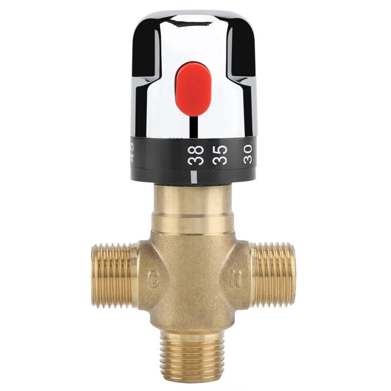 foto del prodotto dewin miscelatore termostatico per serbatoio dell acqua calda in ottone, controllo termostato per lavabo, temperatura dell acqua