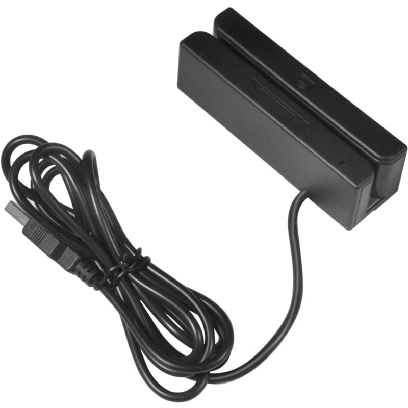 foto del prodotto dewin msr580 lettore di carte a banda magnetica mini mag hi co swiper usb a 3 tracce