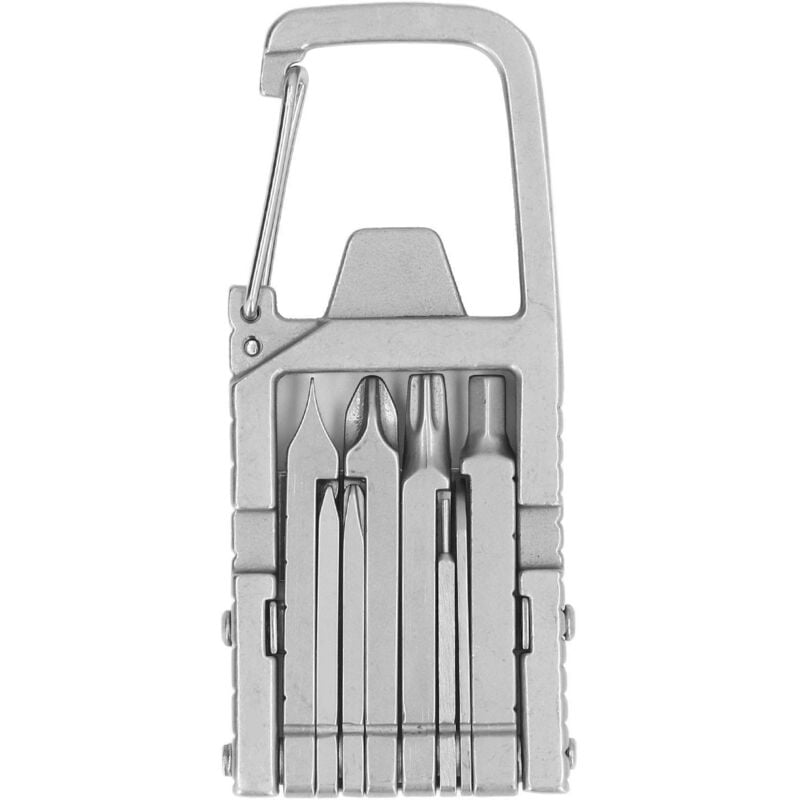 foto del prodotto dewin portachiavi multiutensile, 12 in 1 utensile multiuso pieghevole cacciavite in acciaio inossidabile strumenti di riparazione tascabile