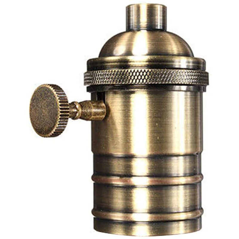 foto del prodotto dewin portalampada retr e26 e27 portalampada edison antico con interruttore on off portalampada a sospensione