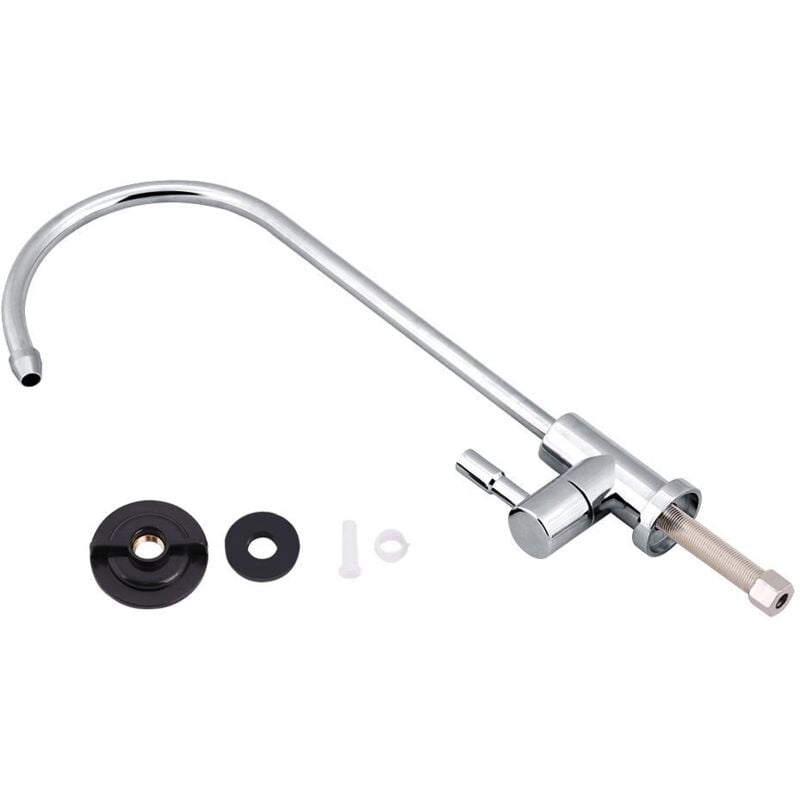 foto del prodotto dewin rubinetto rubinetto 1 4 in acciaio inox rubinetto lavello della cucina rubinetto cromato osmosi inversa ro filtro acqua potabile