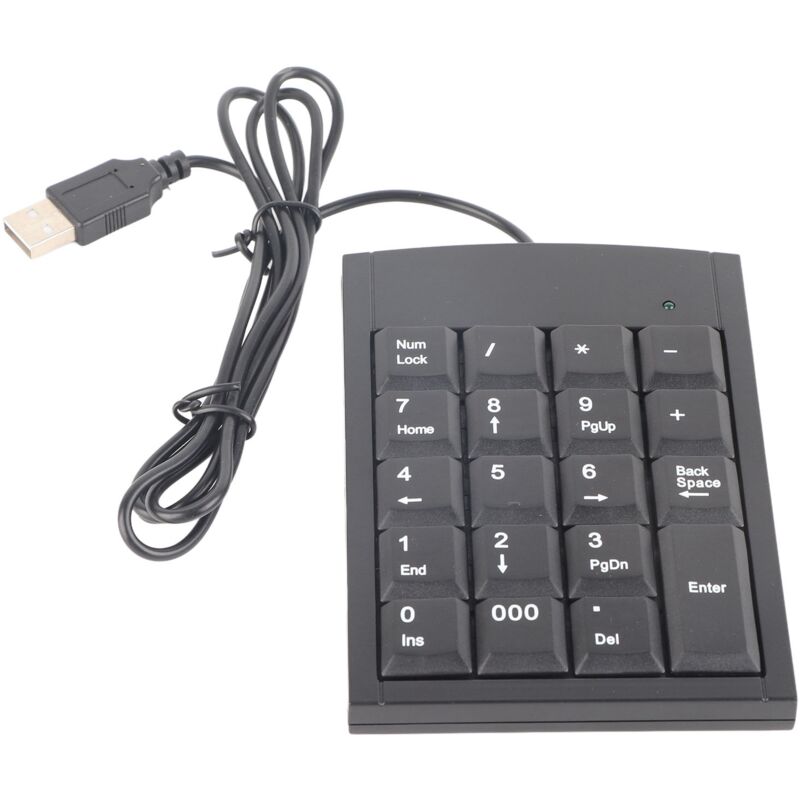 foto del prodotto dewin tastierino numerico usb, tastierino numerico mini usb portatile, per laptop, desktop, laptop, pc, 19 tasti