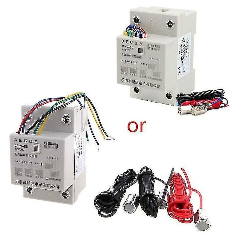 foto del prodotto df 96ed regolatore automatico del livello dell acqua 10a 220v sensore di rilevamento dell altezza del liquido del serbatoio interruttore della pompa