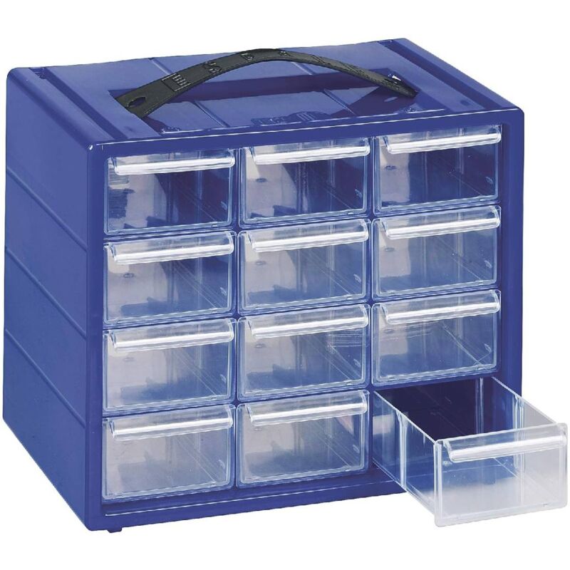 foto del prodotto dfl cassettiera monoblocco espace in resina antiurto e cassetti infrangibili con fermo dotata di divisori estraibili 29 x 15 x 22 cm 20