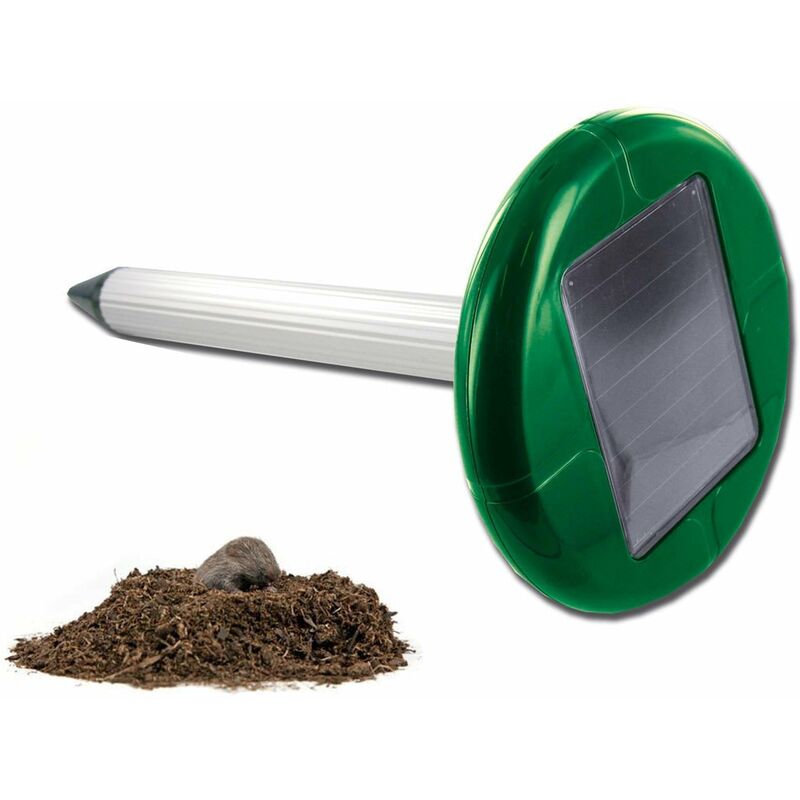 foto del prodotto dfl repellente ad ultrasuoni scaccia talpe a ricarica solare talpicida per 350 mtq