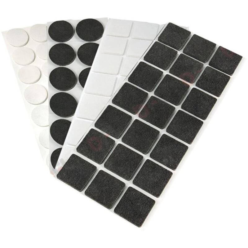 foto del prodotto dfl sottosedia autoadesivo in feltro di lana e blister 30 x 30 pz 6 bianco