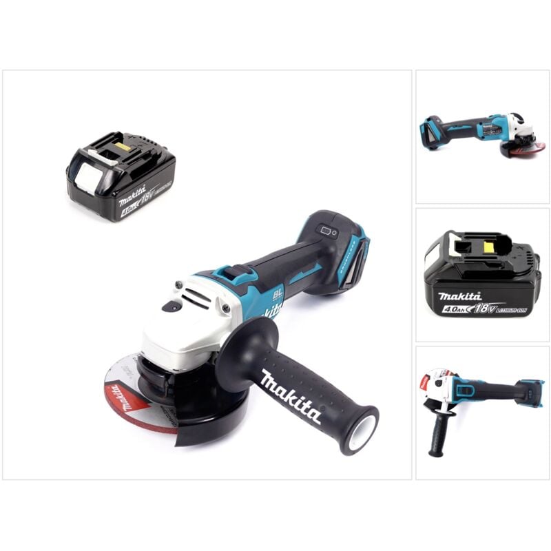 foto del prodotto dga 504 m1 18 v smerigliatrice angolare brushless a batteria 125 mm 1x batteria 4,0 ah senza caricatore makita