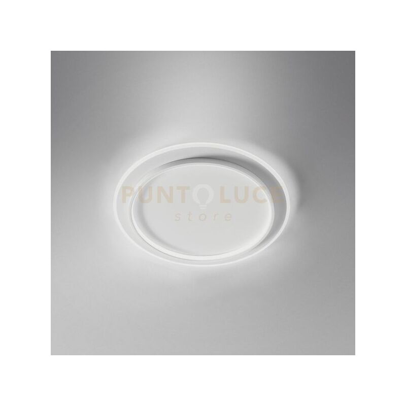 foto del prodotto dharma p g plafoniera led 3300lm 3000k 49w ip20 colore bianco d.55cm