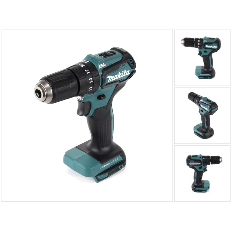 foto del prodotto dhp 483 z trapano avvitatore con percussione a batteria 18v 40nm senza batteria, senza caricatore makita