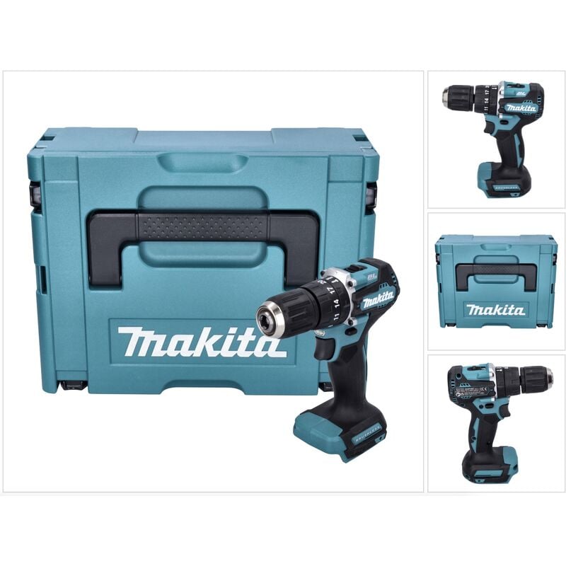 foto del prodotto dhp 487 zj 18 v cordless 40 nm hammer drill makpac senza batteria, senza caricabatterie makita
