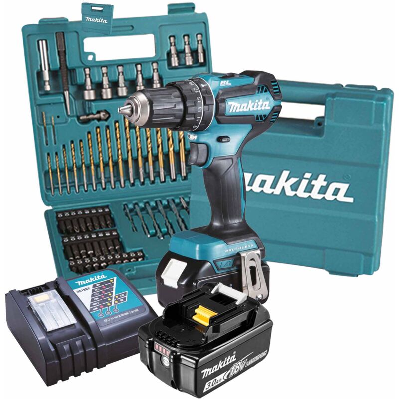 foto del prodotto dhp485fjx1 trapano avvitatore a percussione 18v makita