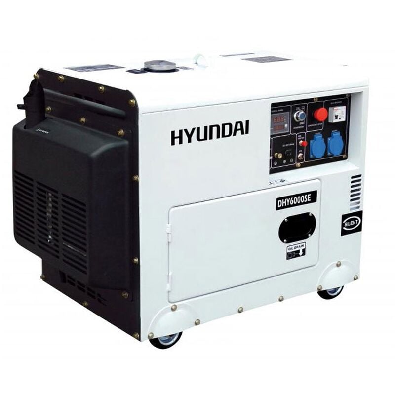 foto del prodotto dhy6000se generatore a diesel silenziato 5,3 kw 418 cc hyundai