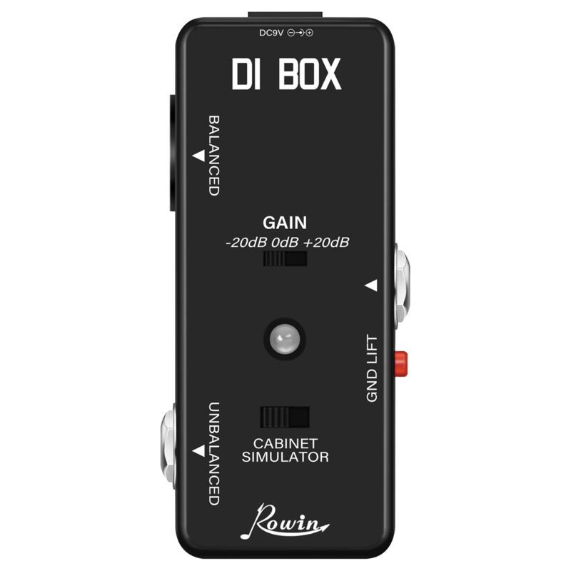 foto del prodotto di box lef 331 micro di con cab sim e gain effetti a pedale per chitarra true bypass