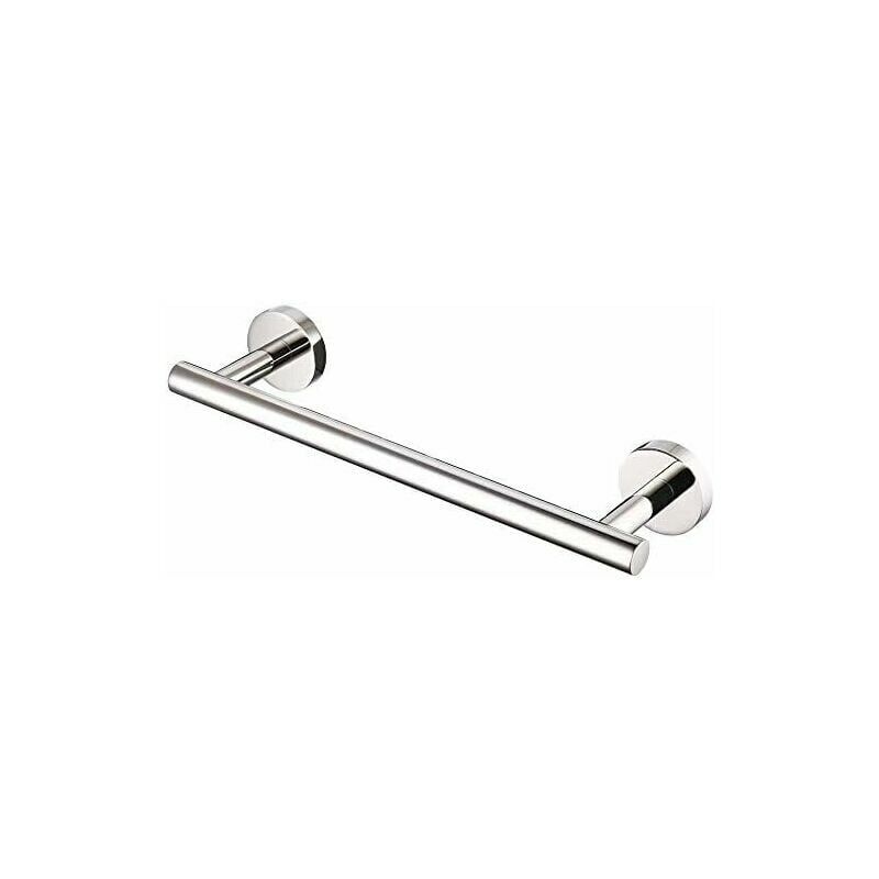 foto del prodotto di portasciugamani da parete portasciugamani da bagno in acciaio inox sus 304 portasciugamani da doccia 30 cm, lucido, a2000s30dg